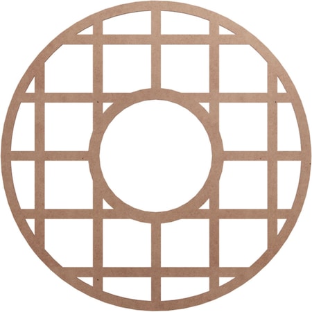 Ekena Millwork O'Neal Wood Fretwork Pierced Ceiling Medallion, Wood (Paint Grade), 34"OD x 12 3/8"ID x 3/8"T CMWP34X34X0375ONMF